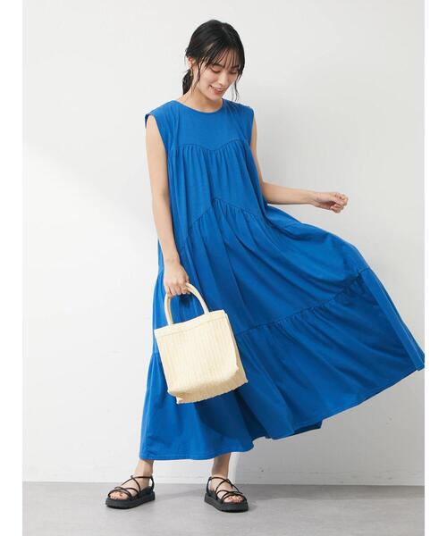 Sugar spoon（シュガースプーン）の「・SUGAR SPOON ティアードロングワンピース（ワンピース・レディース・ブラック/ブルー/グリーン・FREE）」の16枚目の写真