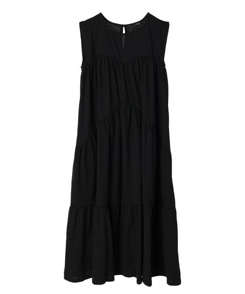 Sugar spoon（シュガースプーン）の「・SUGAR SPOON ティアードロングワンピース（ワンピース・レディース・ブラック/ブルー/グリーン・FREE）」の14枚目の写真