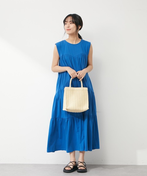 Sugar spoon（シュガースプーン）の「・SUGAR SPOON ティアードロングワンピース（ワンピース・レディース・ブラック/ブルー/グリーン・FREE）」の3枚目の写真