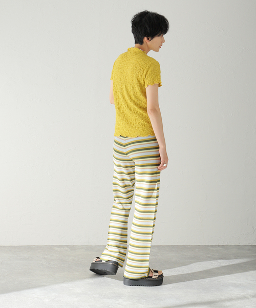 Oriens JOURNAL STANDARD（オリエンス ジャーナルスタンダード）の「シャーリングチビTシャツ（Tシャツ/カットソー・レディース・イエロー/レッド/ブラック・FREE）」の6枚目の写真