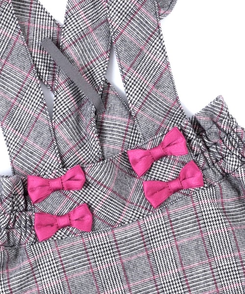 KP（ケーピー）の「JQチェック肩紐付きスカート(110～130cm)（スカート・キッズ・ピンク/ブルー・110cm/120cm/130cm）」の11枚目の写真