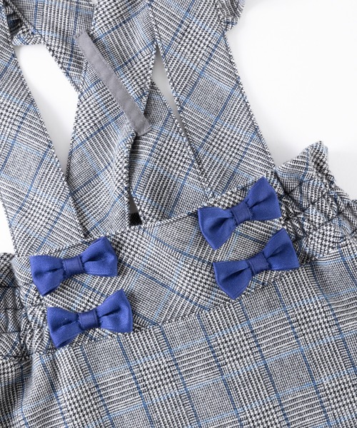 KP（ケーピー）の「JQチェック肩紐付きスカート(110～130cm)（スカート・キッズ・ピンク/ブルー・110cm/120cm/130cm）」の12枚目の写真