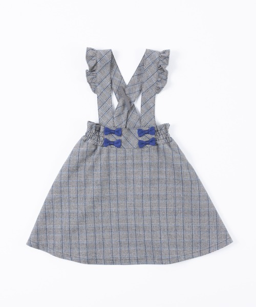 KP（ケーピー）の「JQチェック肩紐付きスカート(110～130cm)（スカート・キッズ・ピンク/ブルー・110cm/120cm/130cm）」の17枚目の写真