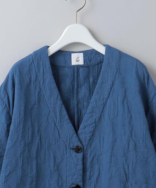 6(ROKU) JACQUARD SHORT SLEEVE SHIRT/シャツ 6(ROKU)＞ジャカード ショートスリーブ シャツ
