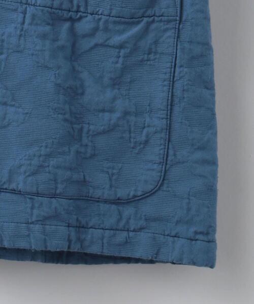 6（ロク）の「＜6(ROKU)＞COTTON JACQUARD V NECK 5SLEEVE SHIRT