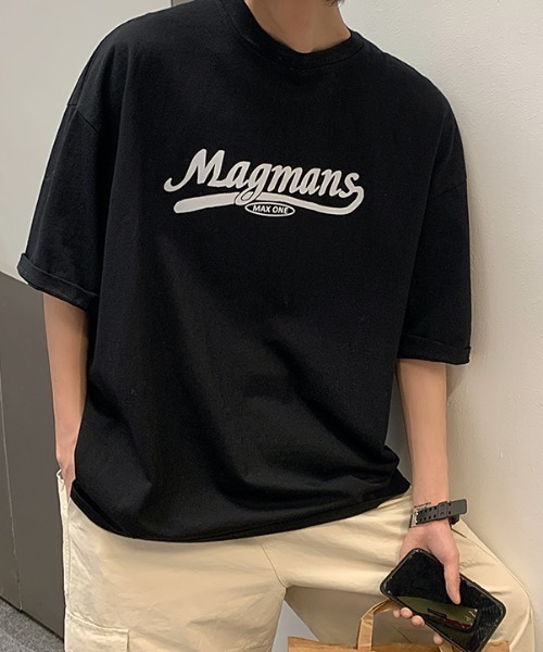 MGV(エムジーヴィー)の「シンプルワンポイントデザインTシャツ(Tシャツ/カットソー・メンズ・ホワイト/ピンク/ブラック・X-LARGE/MEDIUM/LARGE)」の2枚目の写真