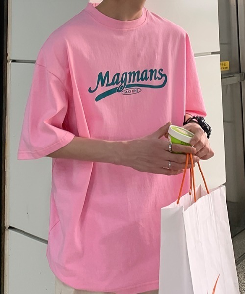MGV(エムジーヴィー)の「シンプルワンポイントデザインTシャツ(Tシャツ/カットソー・メンズ・ホワイト/ピンク/ブラック・X-LARGE/MEDIUM/LARGE)」の12枚目の写真