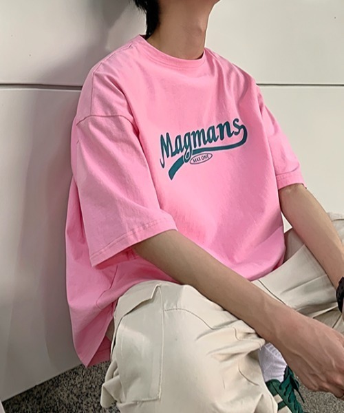 MGV(エムジーヴィー)の「シンプルワンポイントデザインTシャツ(Tシャツ/カットソー・メンズ・ホワイト/ピンク/ブラック・X-LARGE/MEDIUM/LARGE)」の9枚目の写真