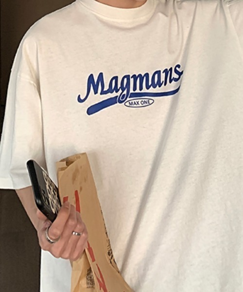 MGV(エムジーヴィー)の「シンプルワンポイントデザインTシャツ(Tシャツ/カットソー・メンズ・ホワイト/ピンク/ブラック・X-LARGE/MEDIUM/LARGE)」の8枚目の写真