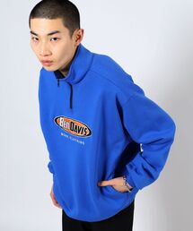 BEN DAVIS（ベンデイビス）の「【BEN DAVIS(ベンデイビス)】OVAL LOGO HALF ZIP SWEAT / オーバルロゴ 刺繍 ハーフジップ スウェット（スウェット・メンズ）」