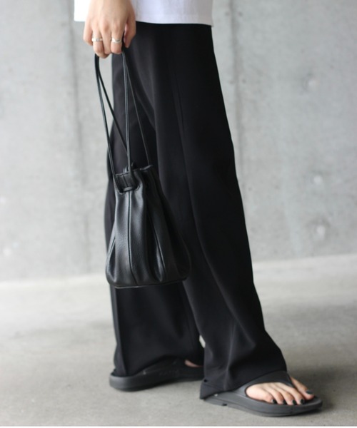 y/m by れぽすけ（イムバイレポスケ）の「巾着BAG（ショルダーバッグ・メンズ・ブラック・FREE）」の11枚目の写真