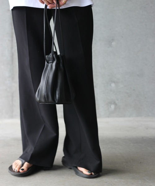 y/m by れぽすけ（イムバイレポスケ）の「巾着BAG（ショルダーバッグ・メンズ・ブラック・FREE）」の14枚目の写真