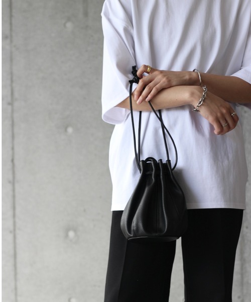 y/m by れぽすけ（イムバイレポスケ）の「巾着BAG（ショルダーバッグ・メンズ・ブラック・FREE）」の15枚目の写真