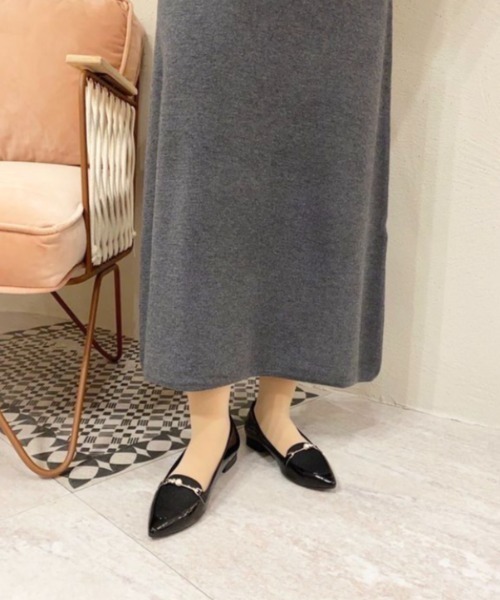 JELLY BEANS（ジェリービーンズ）の「パールビジュービットローファーパンプス【Made in Japan】<ふわさら>(113-64601)JELLY BEANS(ジェリービーンズ)（パンプス・レディース・ブラック系その他/ワイン/グレイッシュベージュ/ブラック/アイボリー・23/24/25/22/25.5/22.5/24.5/23.5/21.5）」の15枚目の写真