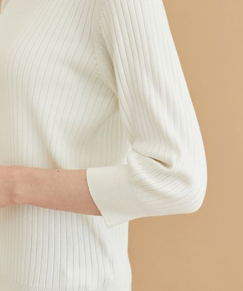 ROPE' PICNIC（ロペピクニック）の「2WAY/ボウタイニットプルオーバー（ニット/セーター・レディース・ブラック/ブルー/オフホワイト/ベージュ・38）」の15枚目の写真