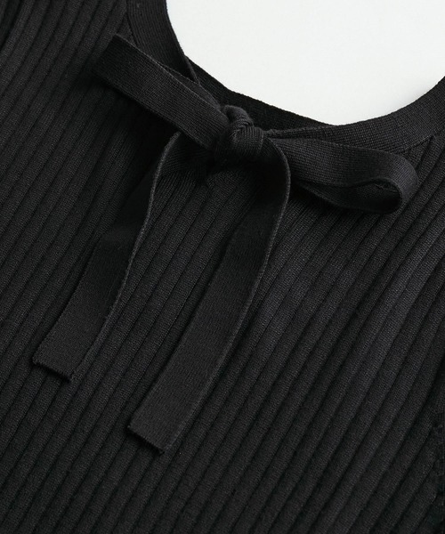 ROPE' PICNIC（ロペピクニック）の「2WAY/ボウタイニットプルオーバー（ニット/セーター・レディース・ブラック/ブルー/オフホワイト/ベージュ・38）」の17枚目の写真