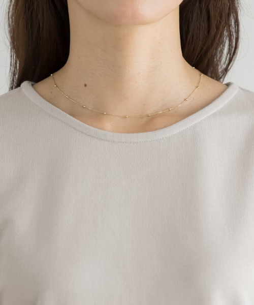 Pierrot（ピエロ）の「ライトスウェットタックデザインプルオーバー（スウェット・レディース・オフホワイト/ブラック/グレイッシュベージュ/パープル・M/L）」の12枚目の写真