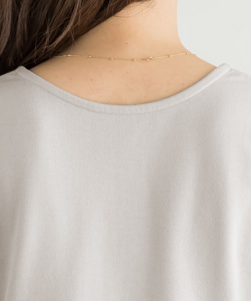 Pierrot（ピエロ）の「ライトスウェットタックデザインプルオーバー（スウェット・レディース・オフホワイト/ブラック/グレイッシュベージュ/パープル・M/L）」の13枚目の写真