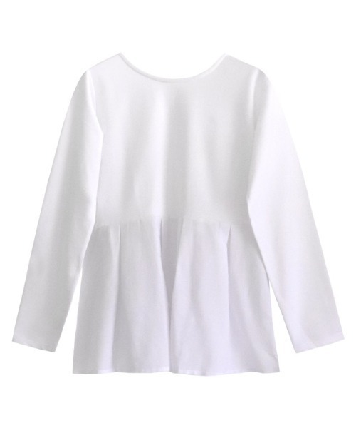 Pierrot（ピエロ）の「ライトスウェットタックデザインプルオーバー（スウェット・レディース・オフホワイト/ブラック/グレイッシュベージュ/パープル・M/L）」の15枚目の写真