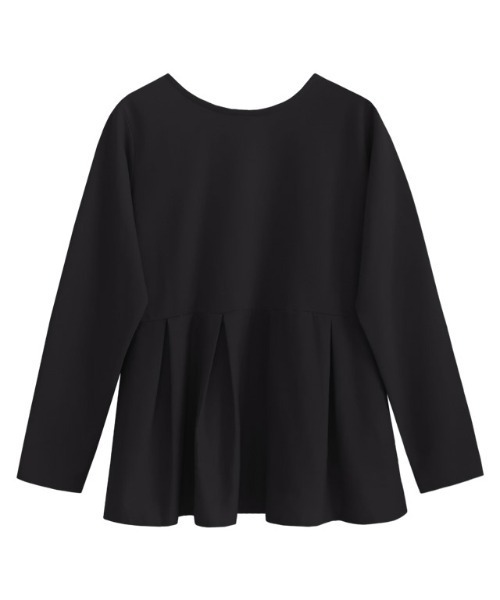 Pierrot（ピエロ）の「ライトスウェットタックデザインプルオーバー（スウェット・レディース・オフホワイト/ブラック/グレイッシュベージュ/パープル・M/L）」の16枚目の写真