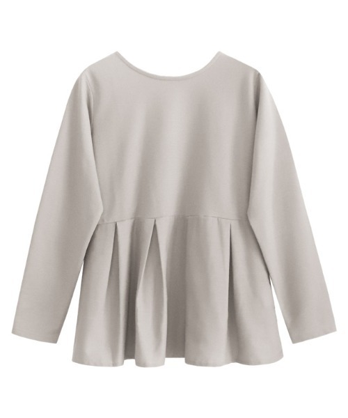 Pierrot（ピエロ）の「ライトスウェットタックデザインプルオーバー（スウェット・レディース・オフホワイト/ブラック/グレイッシュベージュ/パープル・M/L）」の17枚目の写真