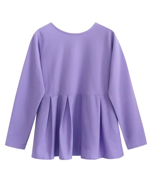 Pierrot（ピエロ）の「ライトスウェットタックデザインプルオーバー（スウェット・レディース・オフホワイト/ブラック/グレイッシュベージュ/パープル・M/L）」の18枚目の写真