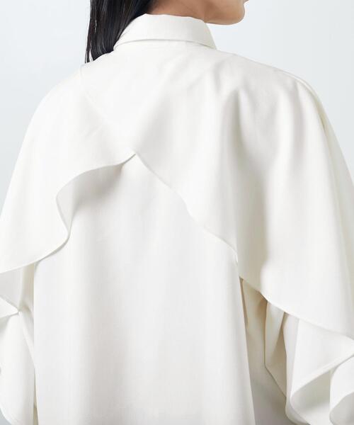 MARW UNITED ARROWS(マルゥ ユナイテッドアローズ)の「<MARW UNITED ARROWS>フリルシャツ(シャツ/ブラウス・レディース・ブラック/オフホワイト・FREE)」の7枚目の写真