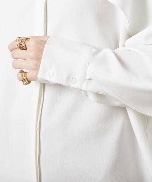 MARW UNITED ARROWS(マルゥ ユナイテッドアローズ)の「<MARW UNITED ARROWS>フリルシャツ(シャツ/ブラウス・レディース・ブラック/オフホワイト・FREE)」の8枚目の写真