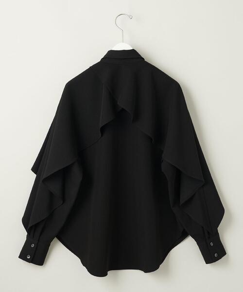 MARW UNITED ARROWS(マルゥ ユナイテッドアローズ)の「<MARW UNITED ARROWS>フリルシャツ(シャツ/ブラウス・レディース・ブラック/オフホワイト・FREE)」の18枚目の写真