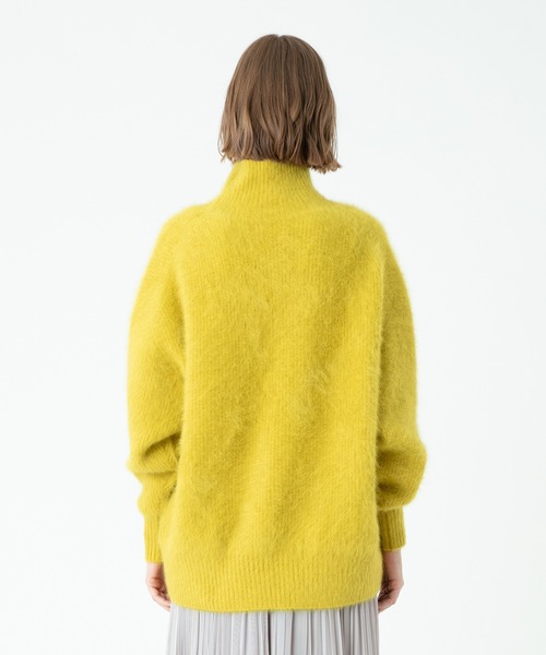 allureville(アルアバイル)の「WOOLカシミヤ片畦チュニック(ニット/セーター・レディース・イエロー/グレー系その他/アイボリー・2)」の8枚目の写真