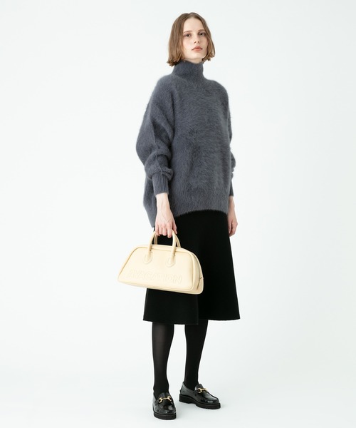 allureville(アルアバイル)の「WOOLカシミヤ片畦チュニック(ニット/セーター・レディース・イエロー/グレー系その他/アイボリー・2)」の10枚目の写真