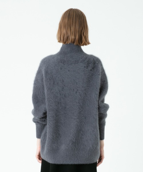 allureville(アルアバイル)の「WOOLカシミヤ片畦チュニック(ニット/セーター・レディース・イエロー/グレー系その他/アイボリー・2)」の6枚目の写真