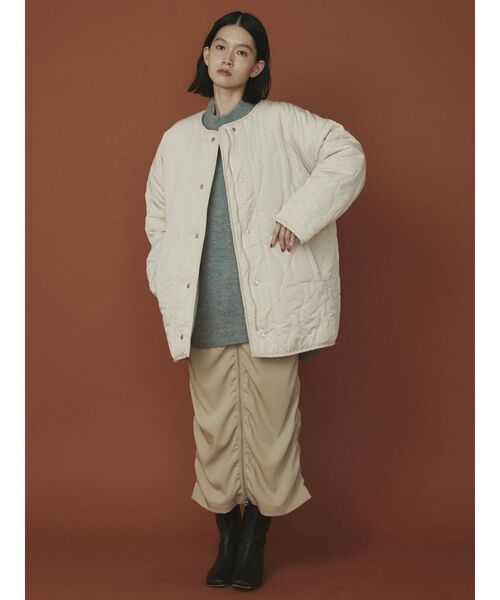 COTORICA（コトリカ）の「スリーブキルトリバーシブルボアブルゾン（ブルゾン・レディース・ブラック/アイボリー・FREE）」の12枚目の写真