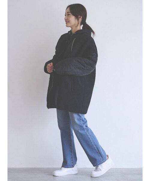 COTORICA（コトリカ）の「スリーブキルトリバーシブルボアブルゾン（ブルゾン・レディース・ブラック/アイボリー・FREE）」の14枚目の写真