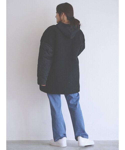 COTORICA（コトリカ）の「スリーブキルトリバーシブルボアブルゾン（ブルゾン・レディース・ブラック/アイボリー・FREE）」の15枚目の写真