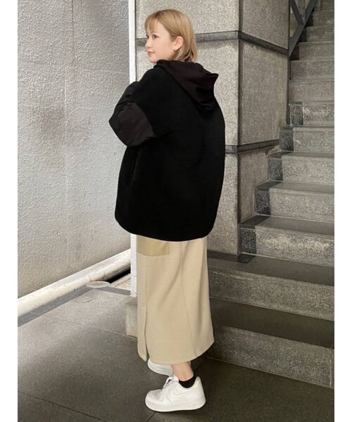 COTORICA（コトリカ）の「スリーブキルトリバーシブルボアブルゾン（ブルゾン・レディース・ブラック/アイボリー・FREE）」の19枚目の写真