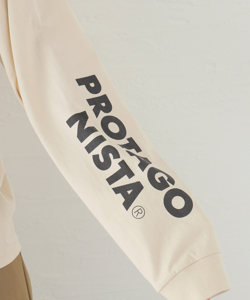 PROTAGONISTA（プロタゴニスタ）の「【PROTAGONISTA / プロタゴニスタ】LONG SLEEVE TEE（Tシャツ/カットソー・レディース・カーキ/アイボリー・FREE）」の15枚目の写真