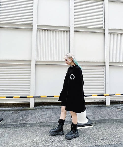 Figments(フィグメンツ)の「アグリーアウトソールブーツ(ブーツ・レディース・ブラック・SMALL/MEDIUM)」の5枚目の写真