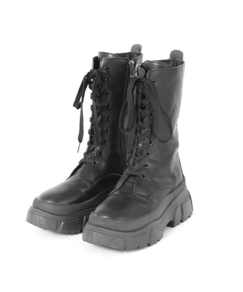 Figments(フィグメンツ)の「アグリーアウトソールブーツ(ブーツ・レディース・ブラック・SMALL/MEDIUM)」の6枚目の写真