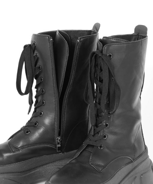 Figments(フィグメンツ)の「アグリーアウトソールブーツ(ブーツ・レディース・ブラック・SMALL/MEDIUM)」の8枚目の写真