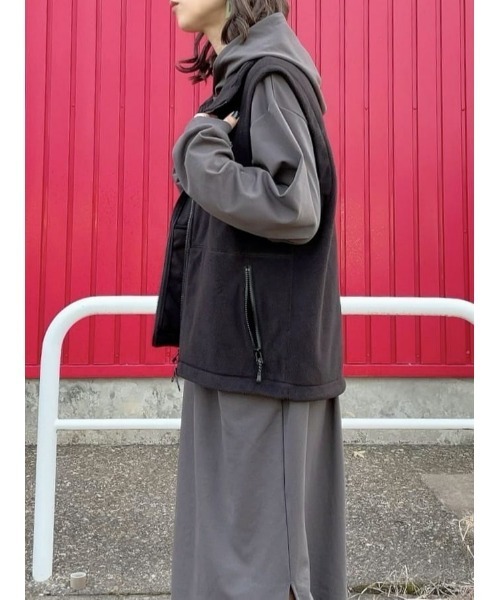 CAMP7(キャンプセブン)の「【CAMP7】ライトフリースベスト(ベスト・メンズ・ブラック/ベージュ・M/L)」の22枚目の写真