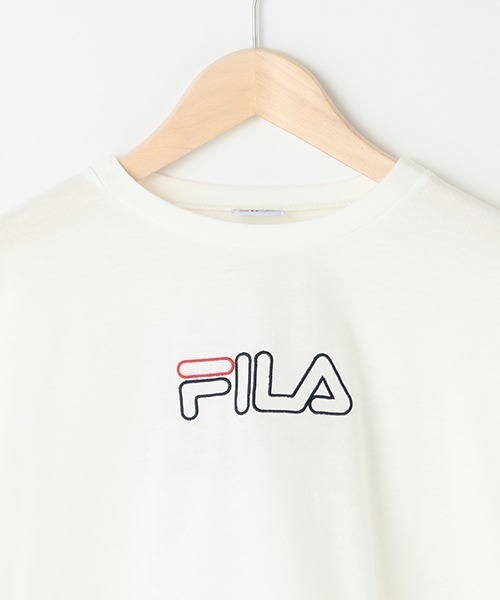 LOVETOXIC（ラブトキシック）の「【FILA】ドロスト長袖Tシャツ（Tシャツ/カットソー・キッズ・ラベンダー/ブラック/オフホワイト・M/S/L）」の10枚目の写真