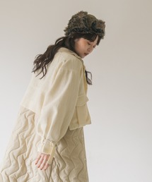 idem（イデム）の「many ways quilting & tweed coat/ツイード