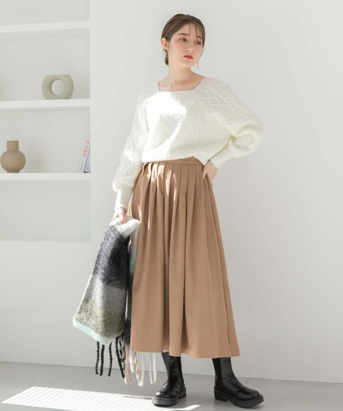 fifth（フィフス）の「【スタイリストプロデュース】サイドゴアトラックソールブーツ（ブーツ・レディース・ホワイト/ブラック・LL/S/L/M）」の14枚目の写真