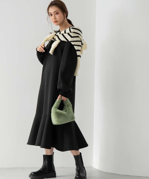 fifth（フィフス）の「【スタイリストプロデュース】サイドゴアトラックソールブーツ（ブーツ・レディース・ホワイト/ブラック・LL/S/L/M）」の9枚目の写真