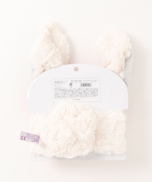 nici(ニキ)の「NICI/もこもこ ヘアバンド ヘアターバン ユキウサギ(ヘアバンド・レディース・ホワイト・ONE SIZE)」の7枚目の写真
