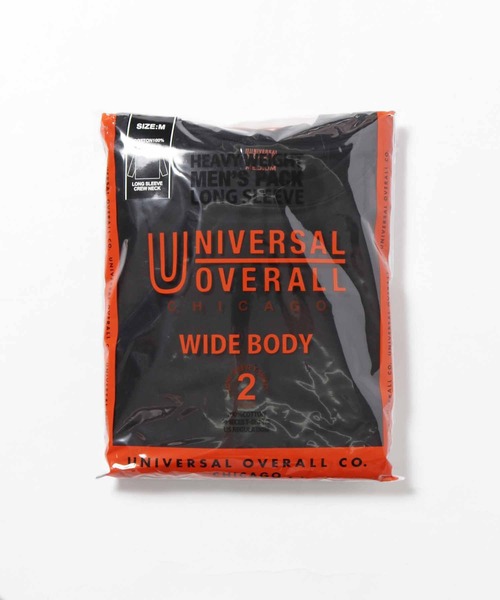 UNIVERSAL OVERALL(ユニバーサルオーバーオール)の「UNIVERSAL OVERALL/ユニバーサルオーバーオール WIDE HEAVY 2PACKS LONG SLEEVE TEE パックTシャツ ヘヴィーウェイト(Tシャツ/カットソー・メンズ・ホワイト/ブラック/グレー・M/S/L/XL)」の1枚目の写真
