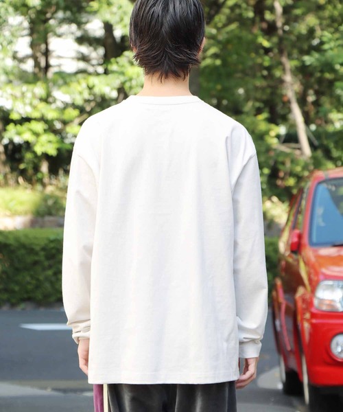 UNIVERSAL OVERALL(ユニバーサルオーバーオール)の「UNIVERSAL OVERALL/ユニバーサルオーバーオール WIDE HEAVY 2PACKS LONG SLEEVE TEE パックTシャツ ヘヴィーウェイト(Tシャツ/カットソー・メンズ・ホワイト/ブラック/グレー・M/S/L/XL)」の5枚目の写真