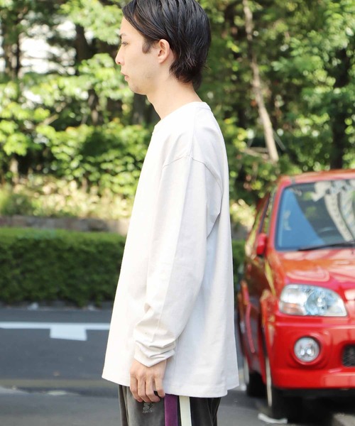 UNIVERSAL OVERALL(ユニバーサルオーバーオール)の「UNIVERSAL OVERALL/ユニバーサルオーバーオール WIDE HEAVY 2PACKS LONG SLEEVE TEE パックTシャツ ヘヴィーウェイト(Tシャツ/カットソー・メンズ・ホワイト/ブラック/グレー・M/S/L/XL)」の4枚目の写真
