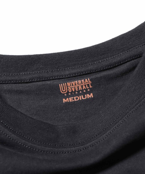 UNIVERSAL OVERALL(ユニバーサルオーバーオール)の「UNIVERSAL OVERALL/ユニバーサルオーバーオール WIDE HEAVY 2PACKS LONG SLEEVE TEE パックTシャツ ヘヴィーウェイト(Tシャツ/カットソー・メンズ・ホワイト/ブラック/グレー・M/S/L/XL)」の7枚目の写真